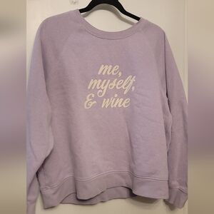 Ricki's Lavender Crewneck Sweatshirt with Cream Script